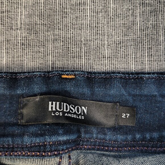 Hudson Jeans Womens Size 27 Dark Wash Collin Flap Pocket Cropped WM422LDLV - Picture 9 of 13
